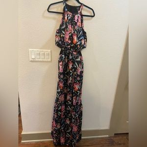 Aidan by Aidan Mattox Printed Floral Maxi Dress